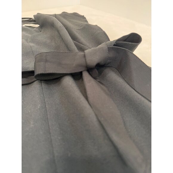 New Eliza J Women's Size 10 Black Sleeveless Sheath Midi Dress with Belt - Picture 7 of 14